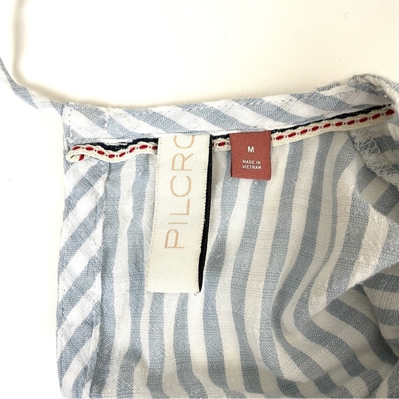 Anthropologie Pilcro Sybil Striped Ruffle Sleeve Top - Picture 8 of 14